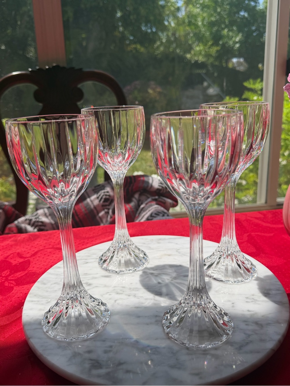 Mikasa Park lane Crystal Hock Wine Glasses